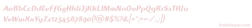 AlbawingLtItalic Font – Pink Fonts on White Background