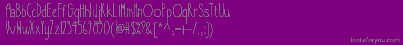 Takeitorleaveit Font – Gray Fonts on Purple Background