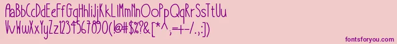 Шрифт Takeitorleaveit – фиолетовые шрифты на розовом фоне