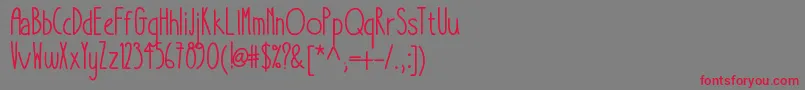 Takeitorleaveit Font – Red Fonts on Gray Background