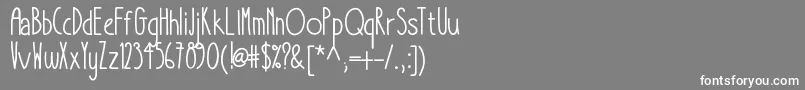 Takeitorleaveit Font – White Fonts on Gray Background