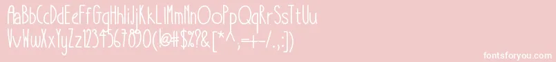 Takeitorleaveit Font – White Fonts on Pink Background
