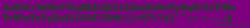 SistemasFontBt Font – Black Fonts on Purple Background