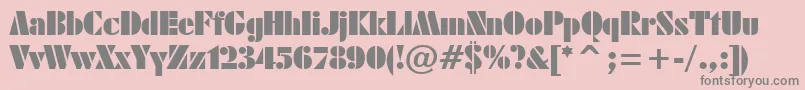 SistemasFontBt Font – Gray Fonts on Pink Background