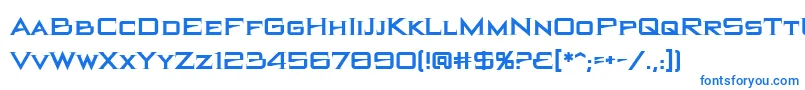 フォントBlackholebb – 青いフォント