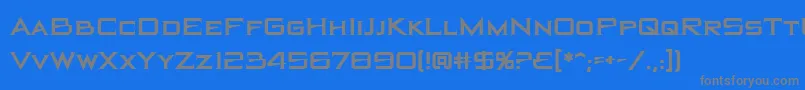 Blackholebb-Schriftart – Graue Schriften auf blauem Hintergrund