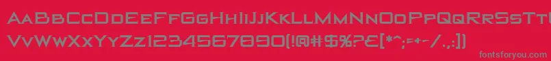 Шрифт Blackholebb – серые шрифты на красном фоне