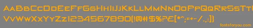 Więcej informacji o czcionce Blackholebb Czcionka Blackholebb – pomarańczowe czcionki na szarym tle
