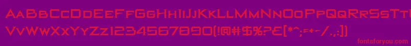 Blackholebb Font – Red Fonts on Purple Background