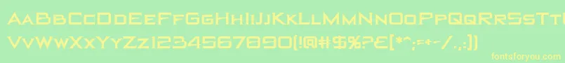 Blackholebb Font – Yellow Fonts on Green Background