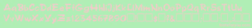 Шрифт PorfyrRegular – розовые шрифты на зелёном фоне
