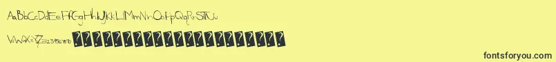Gatewaydrug Font – Black Fonts on Yellow Background