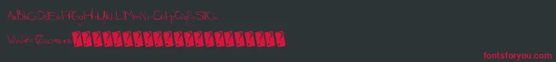 Gatewaydrug Font – Red Fonts on Black Background