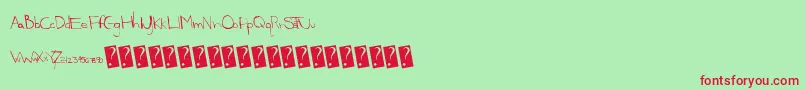 Gatewaydrug Font – Red Fonts on Green Background