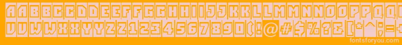 ASimplergrcm Font – Pink Fonts on Orange Background