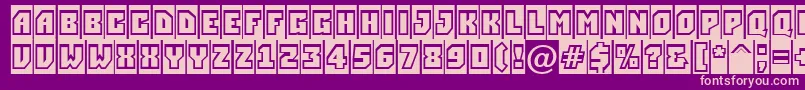 ASimplergrcm Font – Pink Fonts on Purple Background