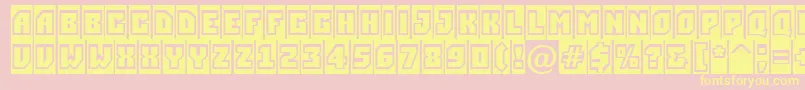 ASimplergrcm Font – Yellow Fonts on Pink Background