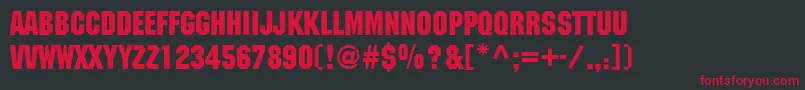 MeatDepreciation Font – Red Fonts on Black Background