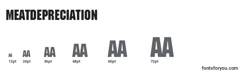 MeatDepreciation Font Sizes