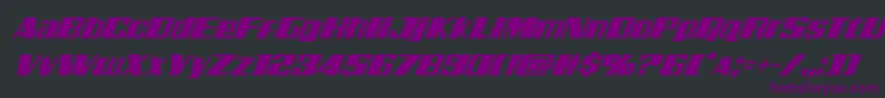 Galacticstormsuperital Font – Purple Fonts on Black Background