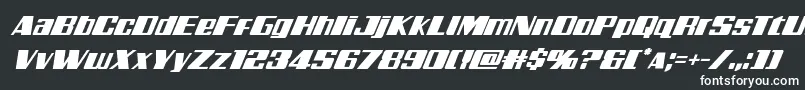 Galacticstormsuperital Font – White Fonts on Black Background