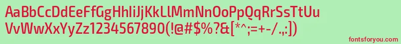 Lisätietoja Exo2Mediumcondensed-fontista Exo2Mediumcondensed-fontti – punaiset fontit vihreällä taustalla