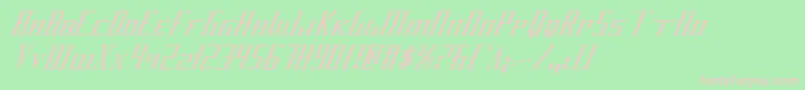 Darkwv2ci-fontti – vaaleanpunaiset fontit vihreällä taustalla