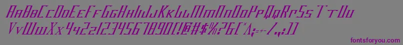 Darkwv2ci Font – Purple Fonts on Gray Background