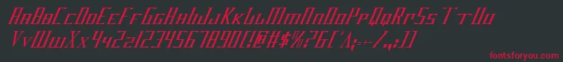 Darkwv2ci Font – Red Fonts on Black Background