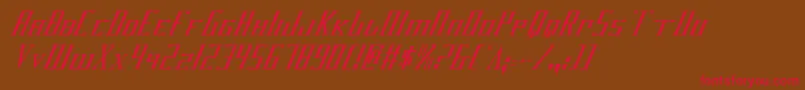 Darkwv2ci Font – Red Fonts on Brown Background