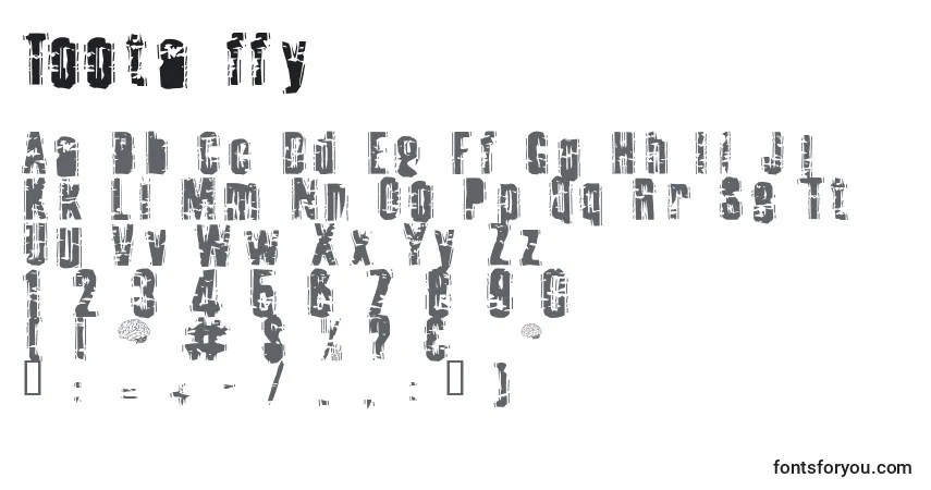 Schriftart Toota ffy – Alphabet, Zahlen, spezielle Symbole