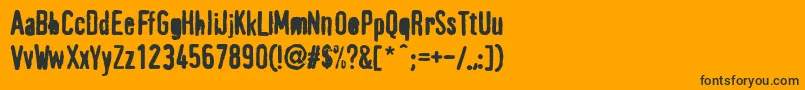 PffragmentHeavy Font – Black Fonts on Orange Background