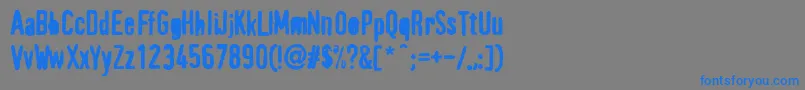 PffragmentHeavy-fontti – siniset fontit harmaalla taustalla