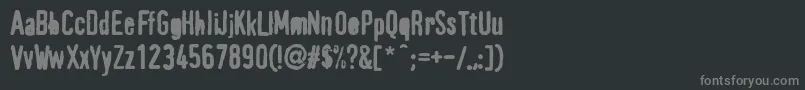 PffragmentHeavy Font – Gray Fonts on Black Background
