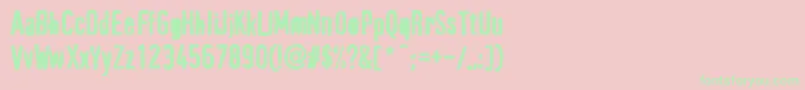 PffragmentHeavy-Schriftart – Grüne Schriften auf rosa Hintergrund