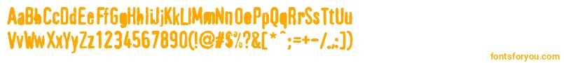 PffragmentHeavy-Schriftart – Orangefarbene Schriften