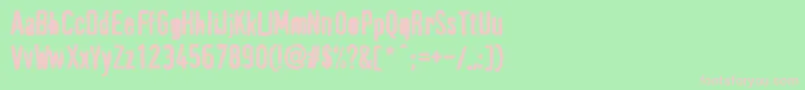 Шрифт PffragmentHeavy – розовые шрифты на зелёном фоне