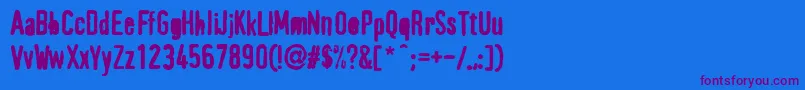 Шрифт PffragmentHeavy – фиолетовые шрифты на синем фоне