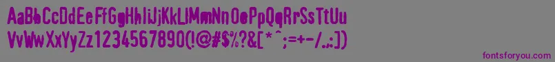 PffragmentHeavy Font – Purple Fonts on Gray Background