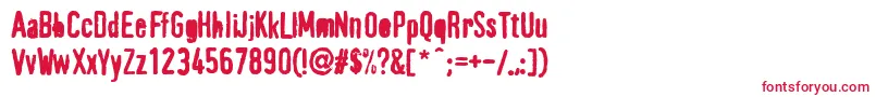 PffragmentHeavy Font – Red Fonts on White Background