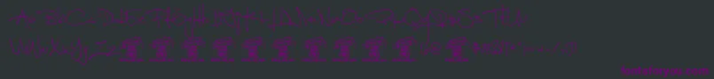 ShimesonePersonal Font – Purple Fonts on Black Background