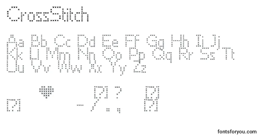 CrossStitch Font – alphabet, numbers, special characters