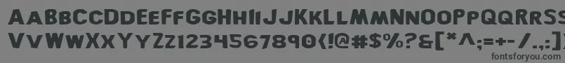 フォントBronicExpanded – 黒い文字の灰色の背景