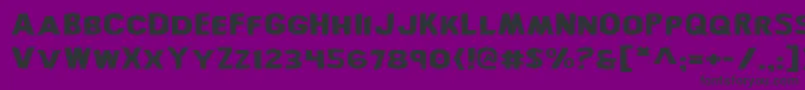 BronicExpanded Font – Black Fonts on Purple Background