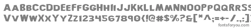 フォントBronicExpanded – 白い背景に灰色の文字