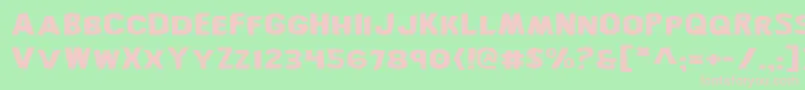 BronicExpanded Font – Pink Fonts on Green Background