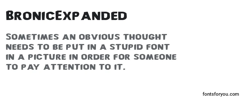 Review of the BronicExpanded Font