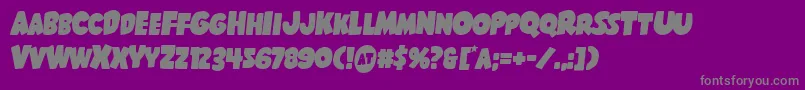 Shablagoosemital Font – Gray Fonts on Purple Background