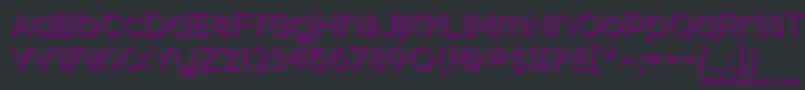 Шрифт SfOrsonCasualShaded – фиолетовые шрифты на чёрном фоне