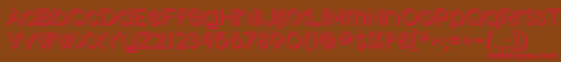 SfOrsonCasualShaded Font – Red Fonts on Brown Background